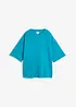 Oversized topp i formstabil, 100% økologisk bomull, bonprix