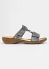 Slip-in sandaler med polstrede innersåler fra Rieker, Rieker