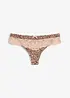 Leopardmønstret stringtruse, bonprix