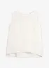 Ermeløs bluse i 100% lin, bonprix