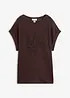 Topp i 100% lin med broderi, bonprix