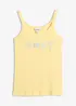 Ribbet singlet i 100% økologisk bomull, bonprix