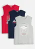 Singlet i 100% økologisk bomull (3-pack), bonprix