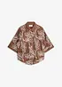 Bluse i 100% bomull med broderi, bonprix