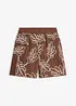 Shorts i 100% bomull med broderi, bonprix