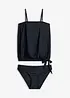 Oversized tankini med avtagbare skulderstropper (2-delt sett), bonprix