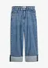 Wide Leg-jeans Mid Waist, cropped, bonprix