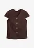 Kortermet bomullsbluse, bonprix