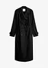 Lang trenchcoat med belte, bonprix