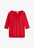 Oversized topp i viskosemiks, bonprix