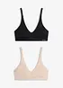 Feel Comfort-bralette av myk modal (2-pack), bonprix