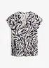 Kortermet bluse i lett viskose, bonprix