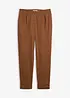 Chinos i elastisk bomullsmiks, ankellang, bonprix