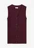 Vest i ribbestrikk, bonprix