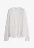 Cardigan med hullmønster, bonprix