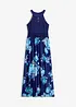 Maxi-sommerkjole med blomstertrykk og blonder, bonprix