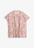 Kortermet bluse i viskosemiks, bonprix