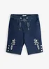 Bermudashorts i sweat denim og tyrolerstil med komfortlinning, bonprix