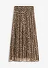 Krinklet skjørt i chiffon, bonprix