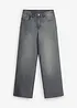 Loose fit-jeans med regulerbar linning, straight, bonprix