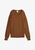 Finstrikket cardigan i myk viskosemiks, bonprix