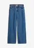 Wide leg jeans mid waist, cropped, bonprix