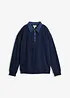 Oversized sweatshirt i bomullsmiks med krage i denim, bonprix