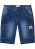 Cargo-bermudashorts i denim med stretch, Regular Fit, bonprix