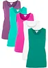 Lang topp i 100% bomull (5-pack), bonprix