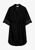 Satengkimono med blonder, bonprix