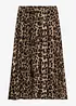 Krinklet skjørt i chiffon, bonprix