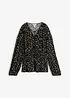 Bluse i viskosekrepp, bonprix