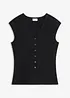Strikkevest med V-hals, bonprix