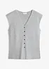 Strikkevest med V-hals, bonprix