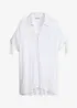 Oversized, crinkle strandbluse, bonprix