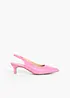 Slingbacks med kitten heels, bonprix