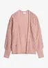 Cardigan med hullmønster, bonprix