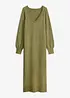 Oversized strikkekjole i midilengde, bonprix