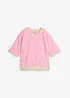 Vid sweatshirt i bomullsmiks, bonprix