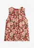 Ermeløs topp i chiffon, bonprix