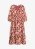 Utsvingt chiffonkjole, bonprix