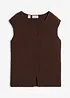 Vest i milanostrikk, bonprix