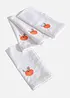 Tøyservietter i økologisk bomull med broderi (4-pack), bonprix