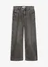 Wide Leg-jeans Mid Waist, bonprix