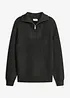 Half-zip-genser i myk viskosemiks, bonprix