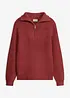 Half-zip-genser i myk viskosemiks, bonprix