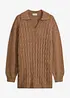Kabelstrikket, oversized genser, bonprix