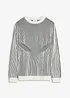Ribbet genser av bomullsmiks, Loose Fit, bonprix