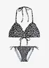 Trekantbikini med rysjer, bonprix