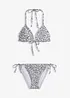Trekantbikini med rysjer, bonprix